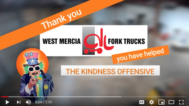 West Mercia Fork Trucks help out The Kindness Offensive
